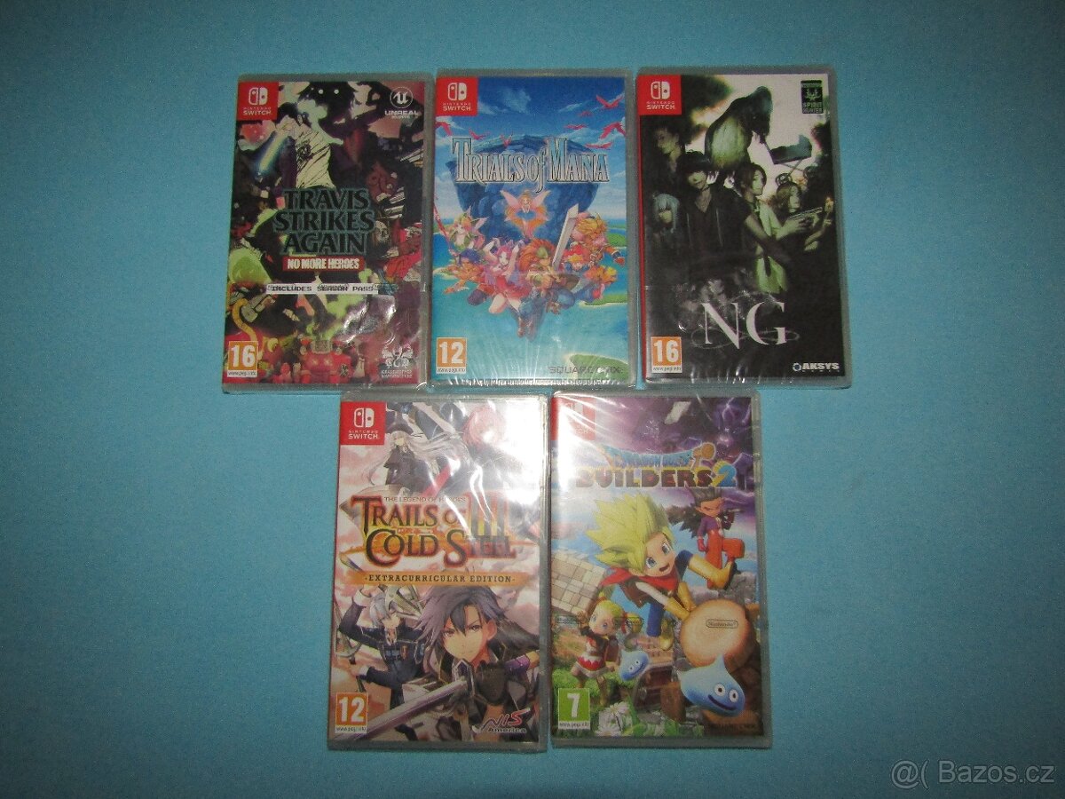 Prodám nové zabalené hry na Switch,osobní odběr Brno.
