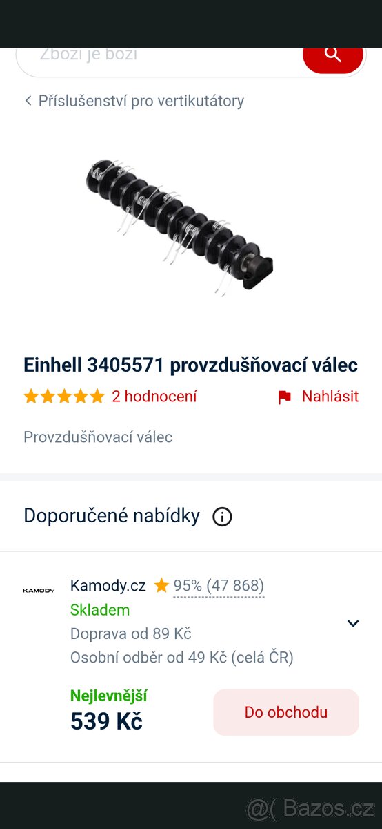 Provzdušňovací válec drátěný vertikutator