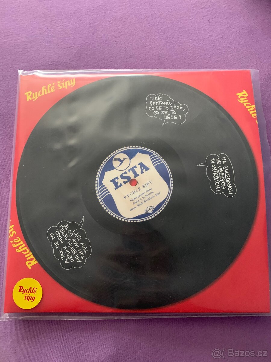 Rychlé šípy - žlutý vinyl - Jaroslav Foglar