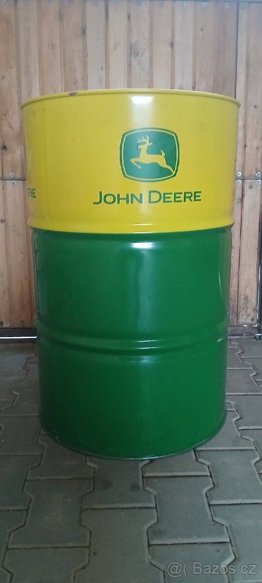 Plechový sud John Deeere