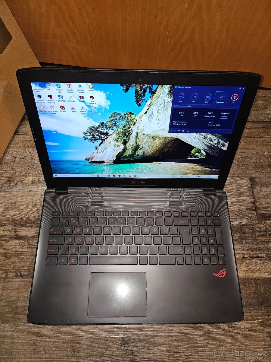 Prodam tento Herni notebook Asus ROG (full hd 1080p)