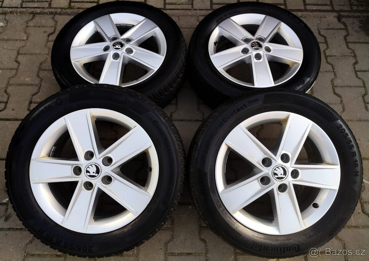 Alu kola originál Škoda Octavia III 5x112 R16 Star