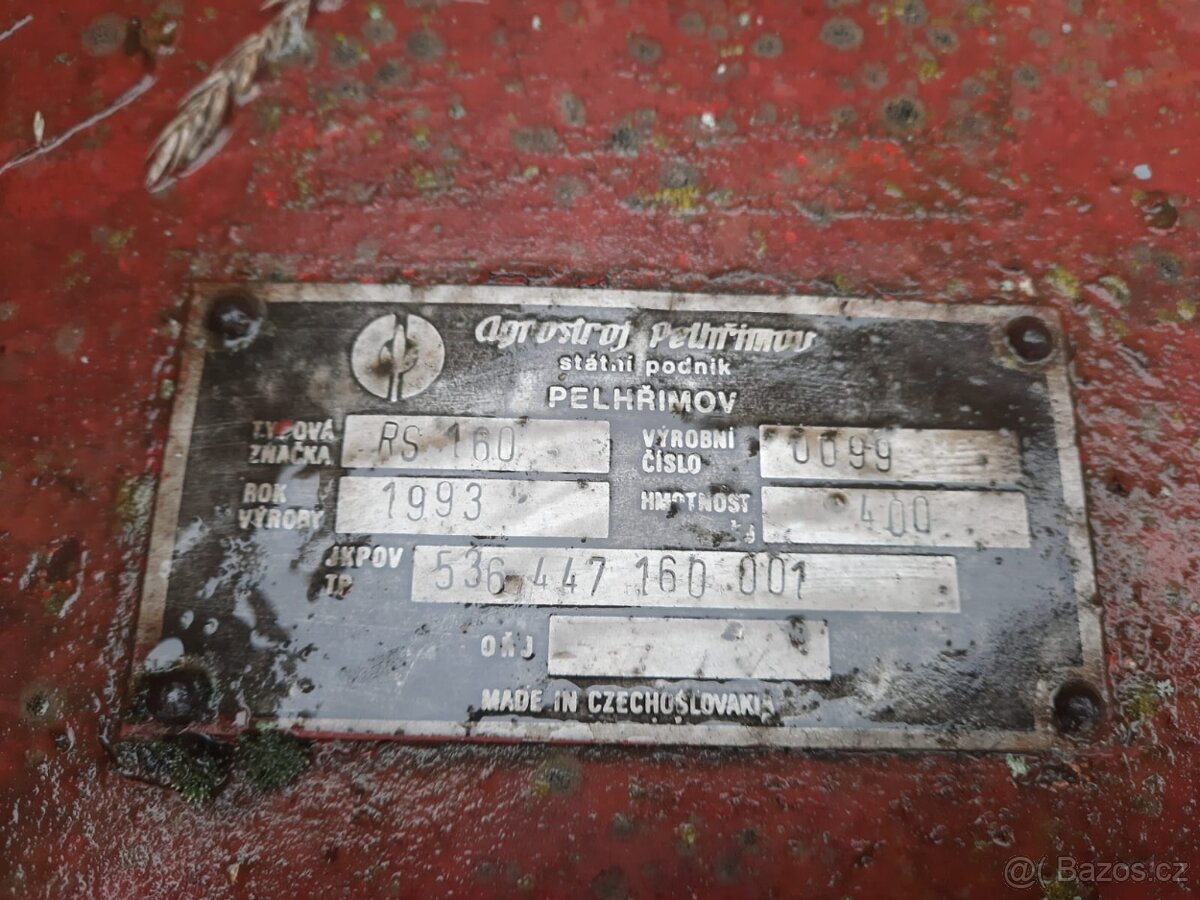 Prodám drtič slámy - mulčovač RS 160