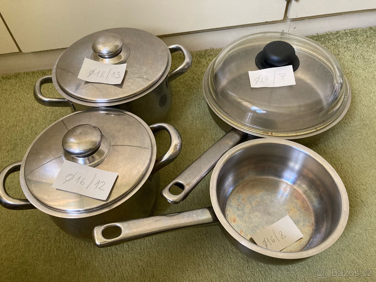 Nerezové hrnce Tescoma 4 ks