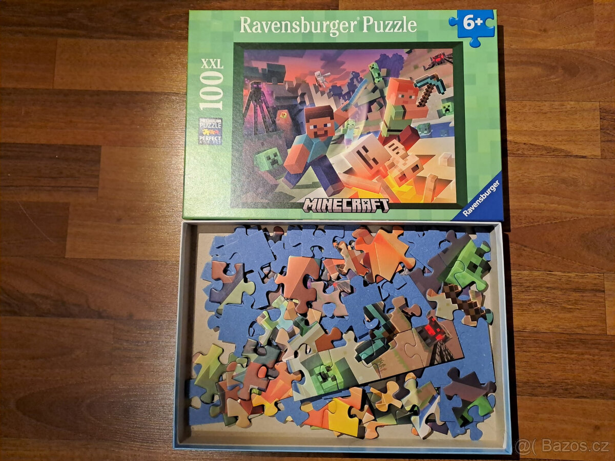 Puzzle, 100 dílků od 6 let, Minecraft