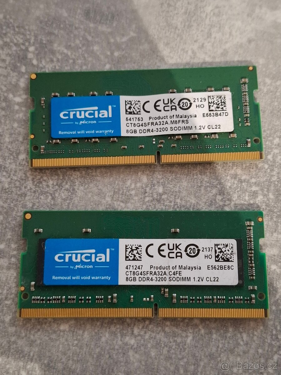 RAM Crucial 8GB DDR4-3200 SODIMM