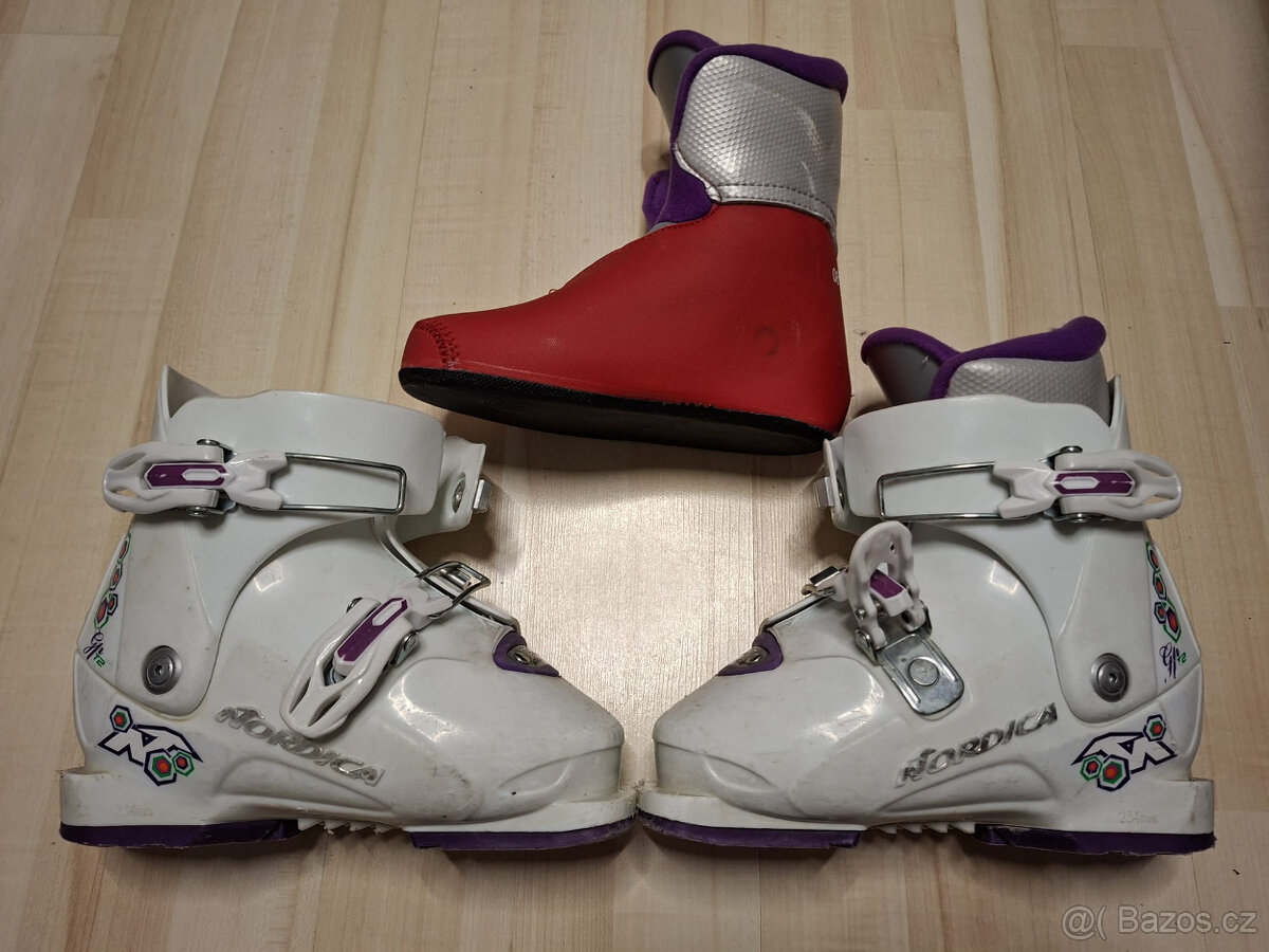 Dětské lyžáky Nordica stélka 19 cm