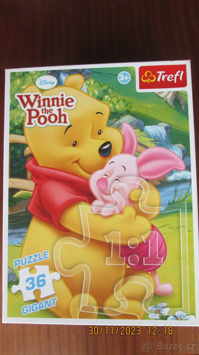 Puzzle medvídek Pú