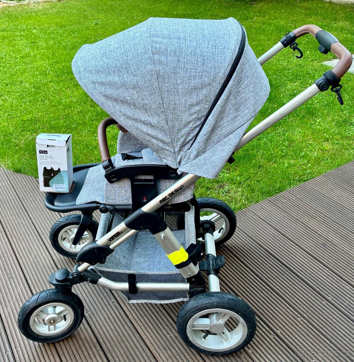 Kočárek ABC DESIGN se dvěma typy korbiček