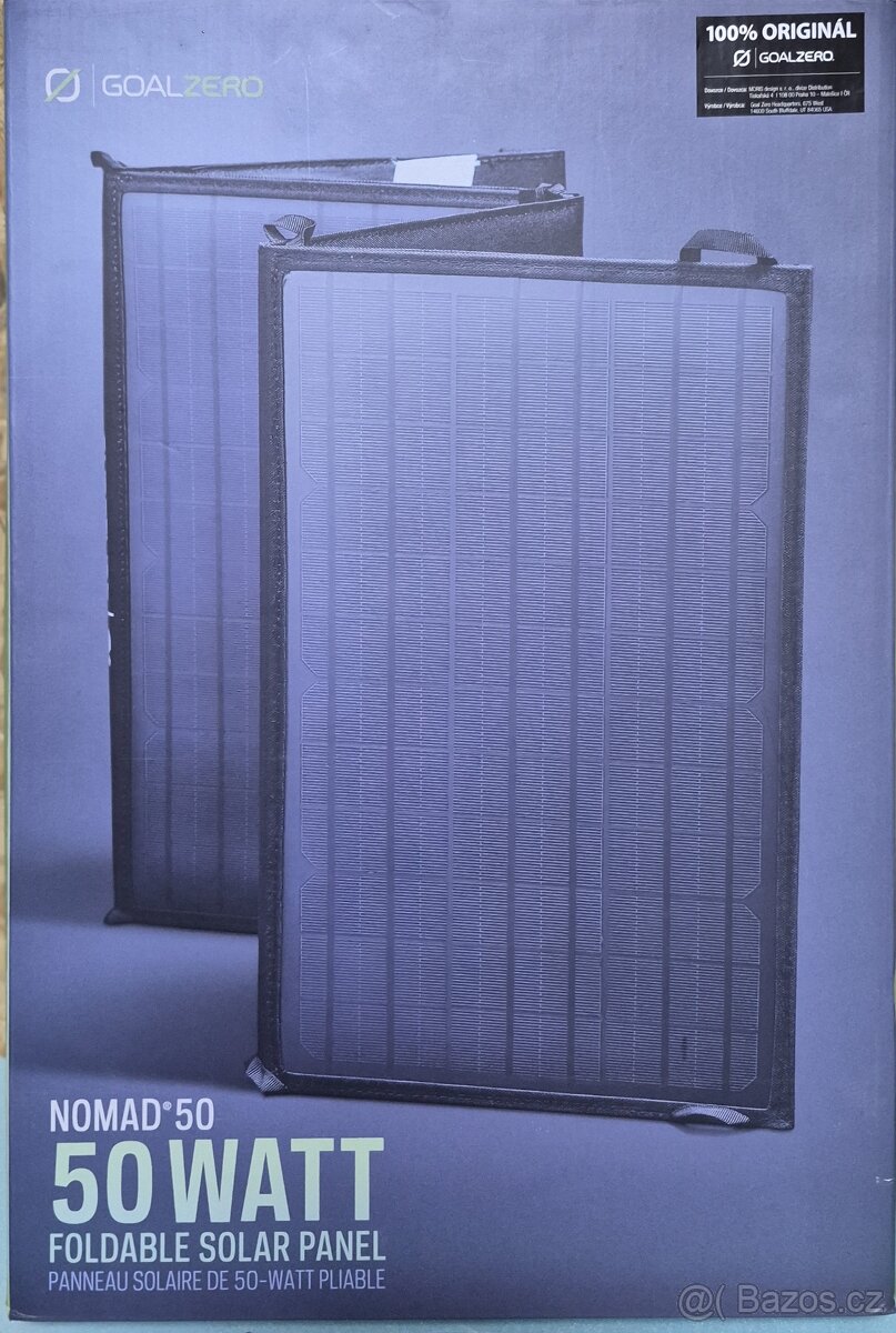 Přenosný solární panel Goal Zero Nomad 50W Nový, nepoužitý