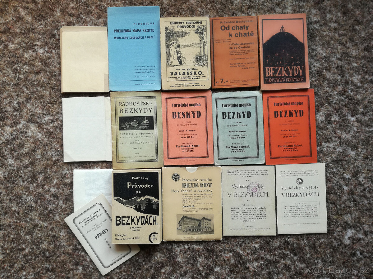 BEZKYDY, BESKYDY, SBÍRKA Mapa, Mapy, Průvodce