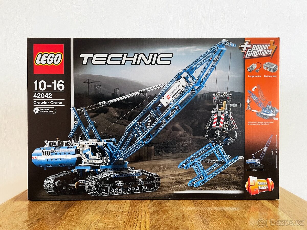 nové Lego Technic 42042 Pásový jeřáb
