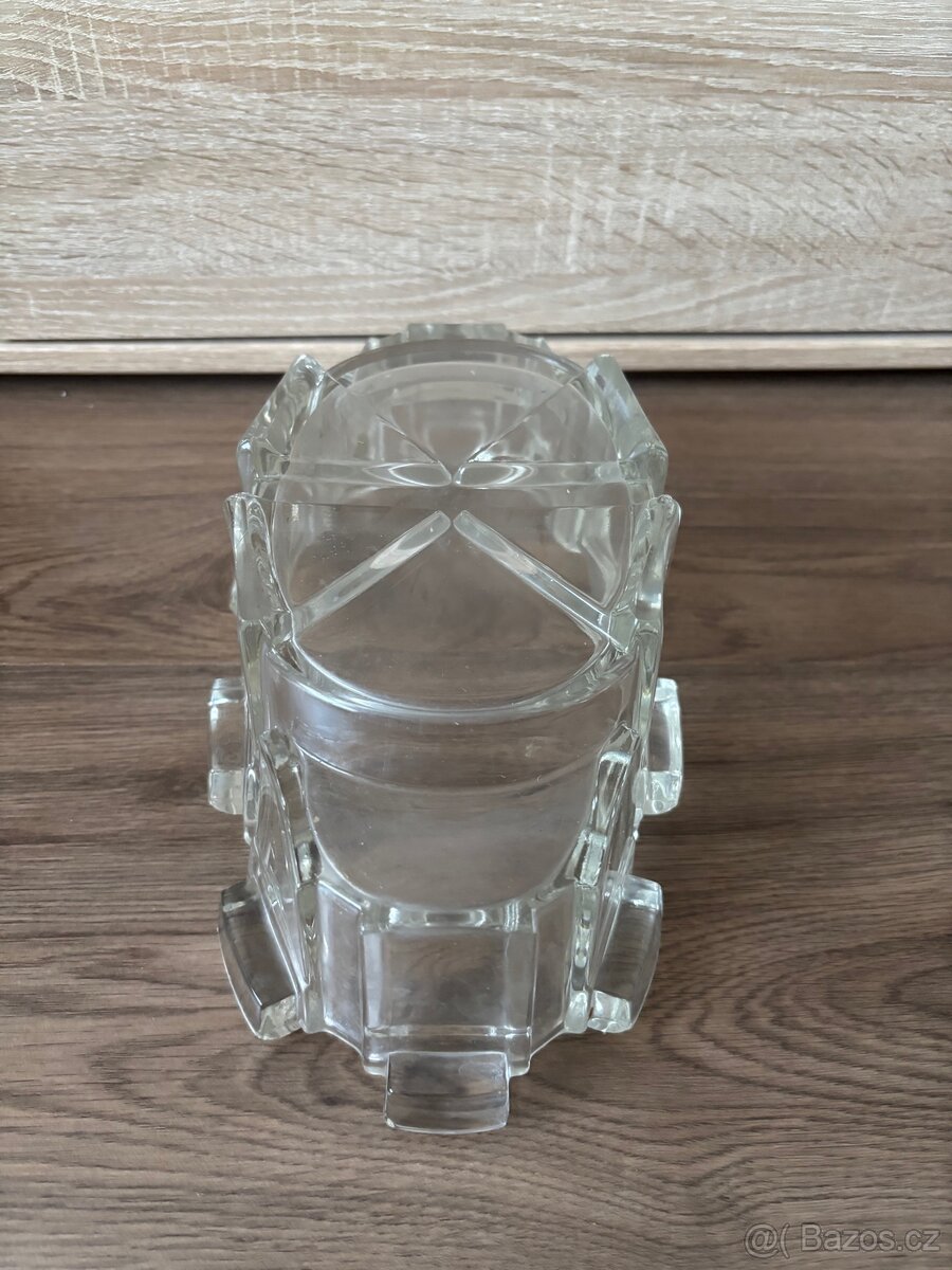 Velká skleněná mísa / dekorativní nádoba