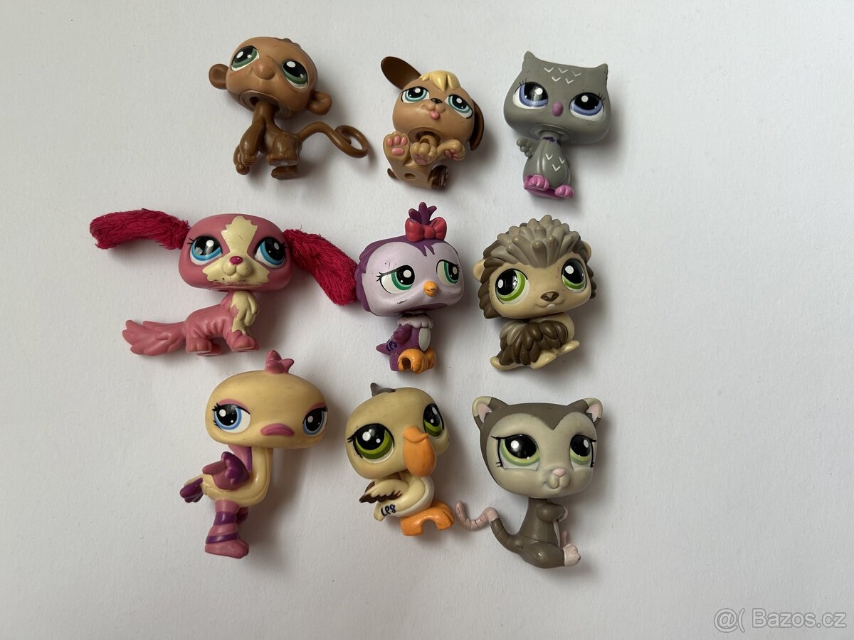 LPS sada 9 Littlest Pet Shop zvířátek