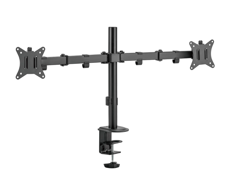 Držák pro dva monitory - AlzaErgo Arm DE20 Pylon