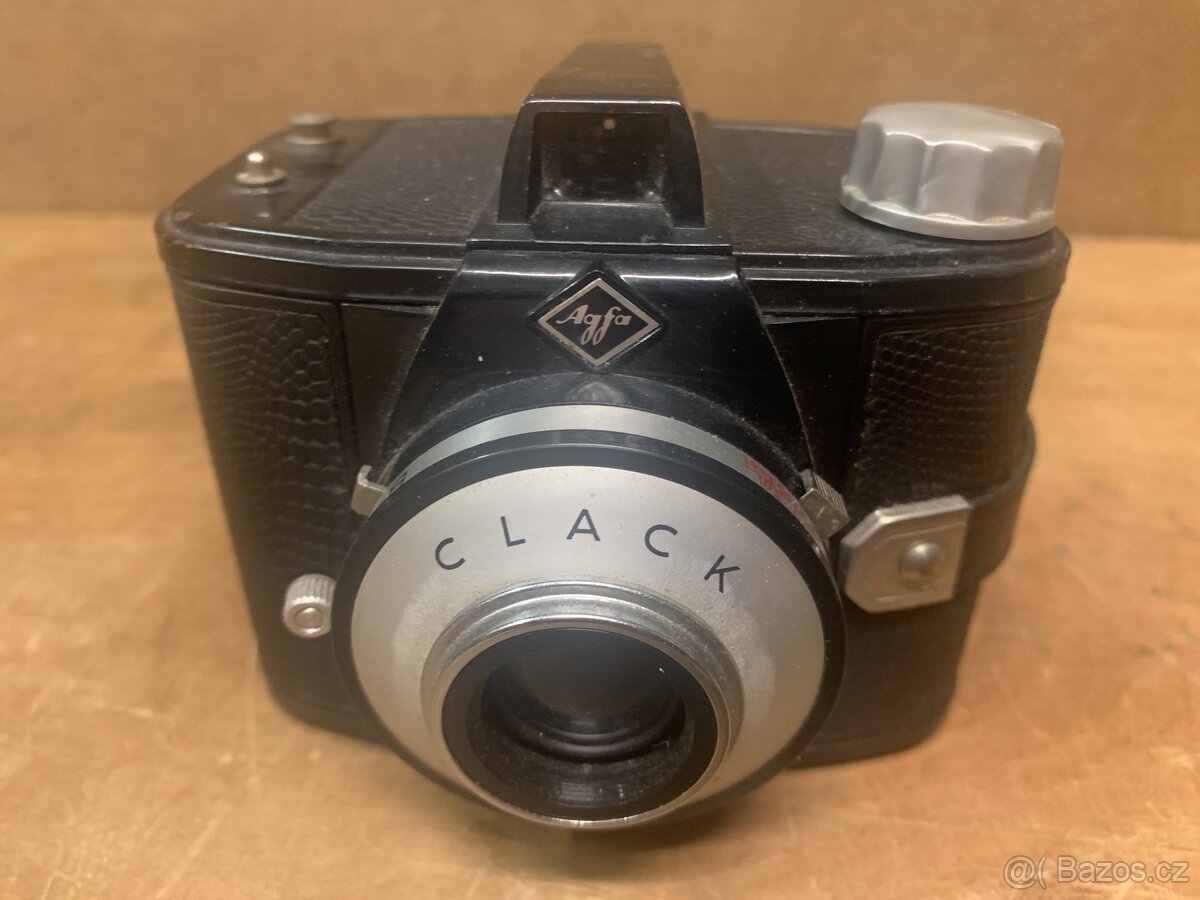 Vintage filmová kamera Agfa Clack 120 střední formát 6x9cm