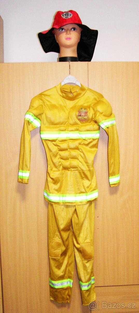 Dětský kostým hasič vel.134/140 1.