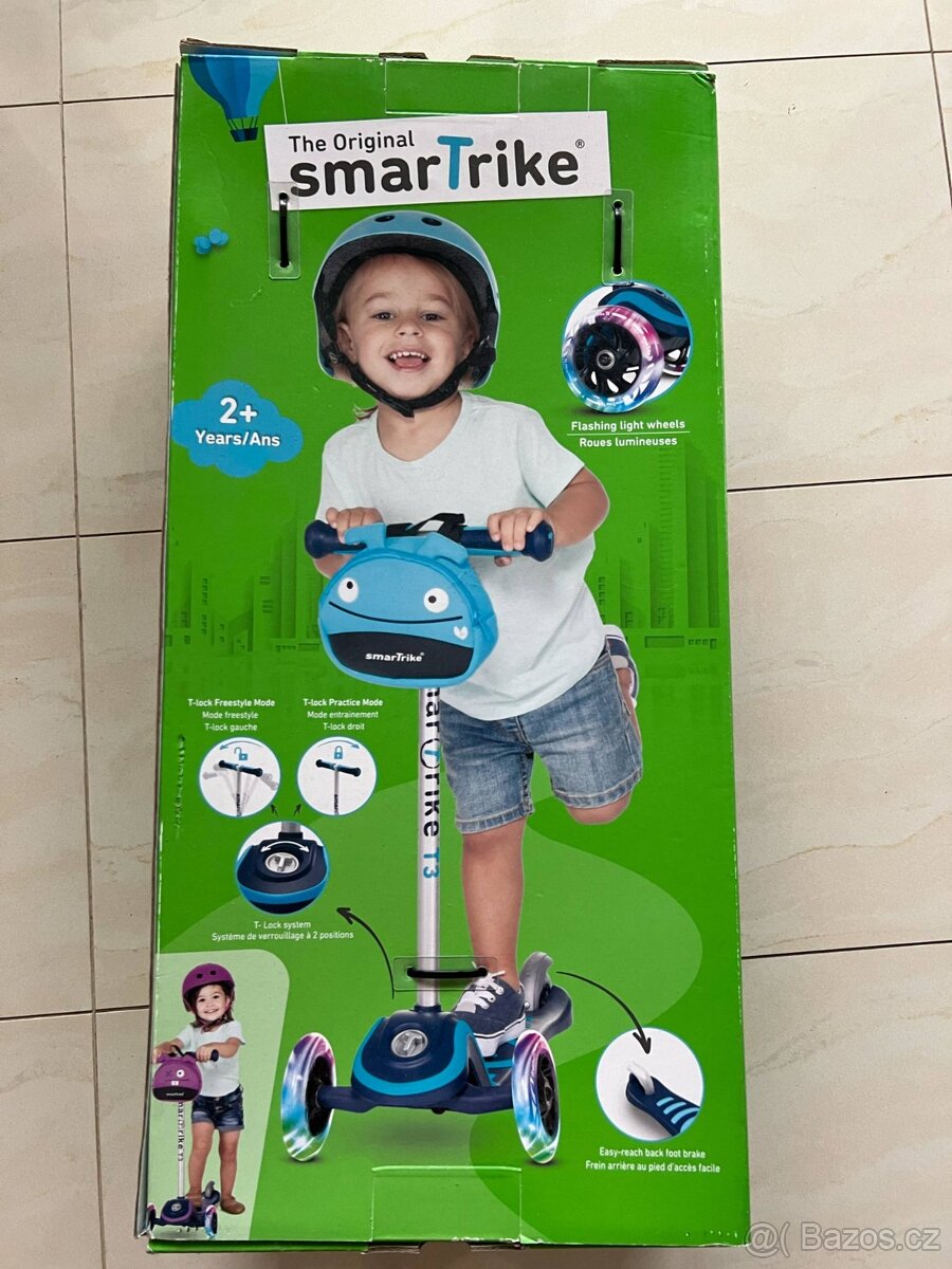 Smart Trike Koloběžka Scooter T3 modrá NOVÁ