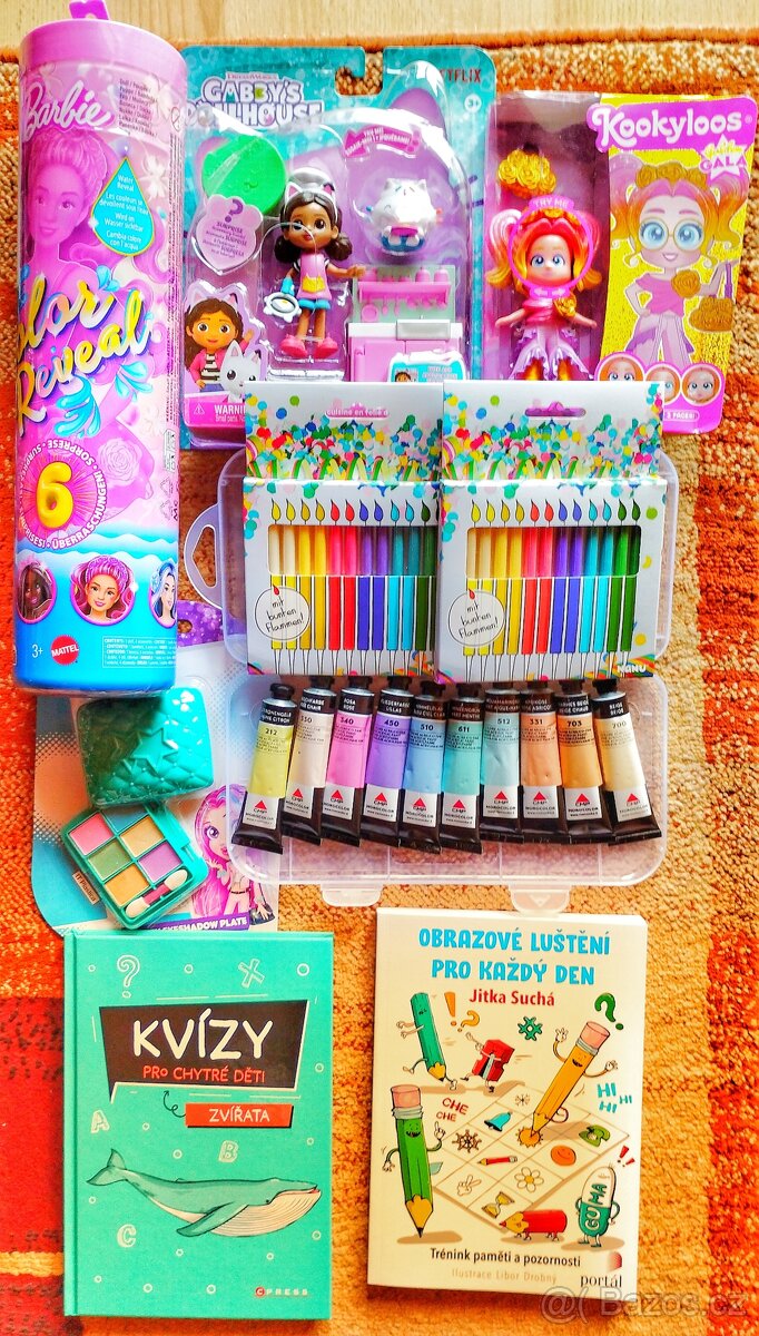 Panenky Barbie, Kookyloos, akrylové barvy, svíčky, luštění