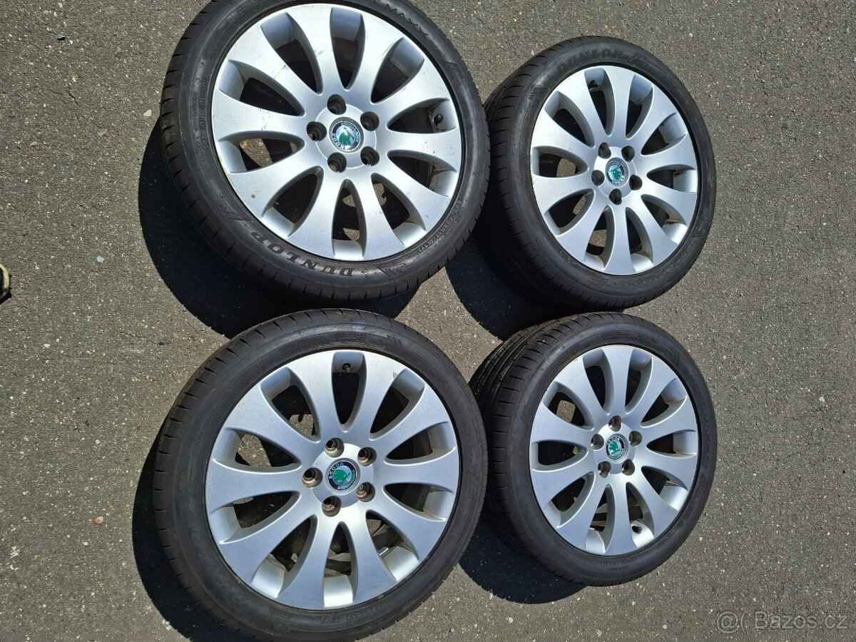 Letní alu kola Superb II 225/45/17 5x112 ET49