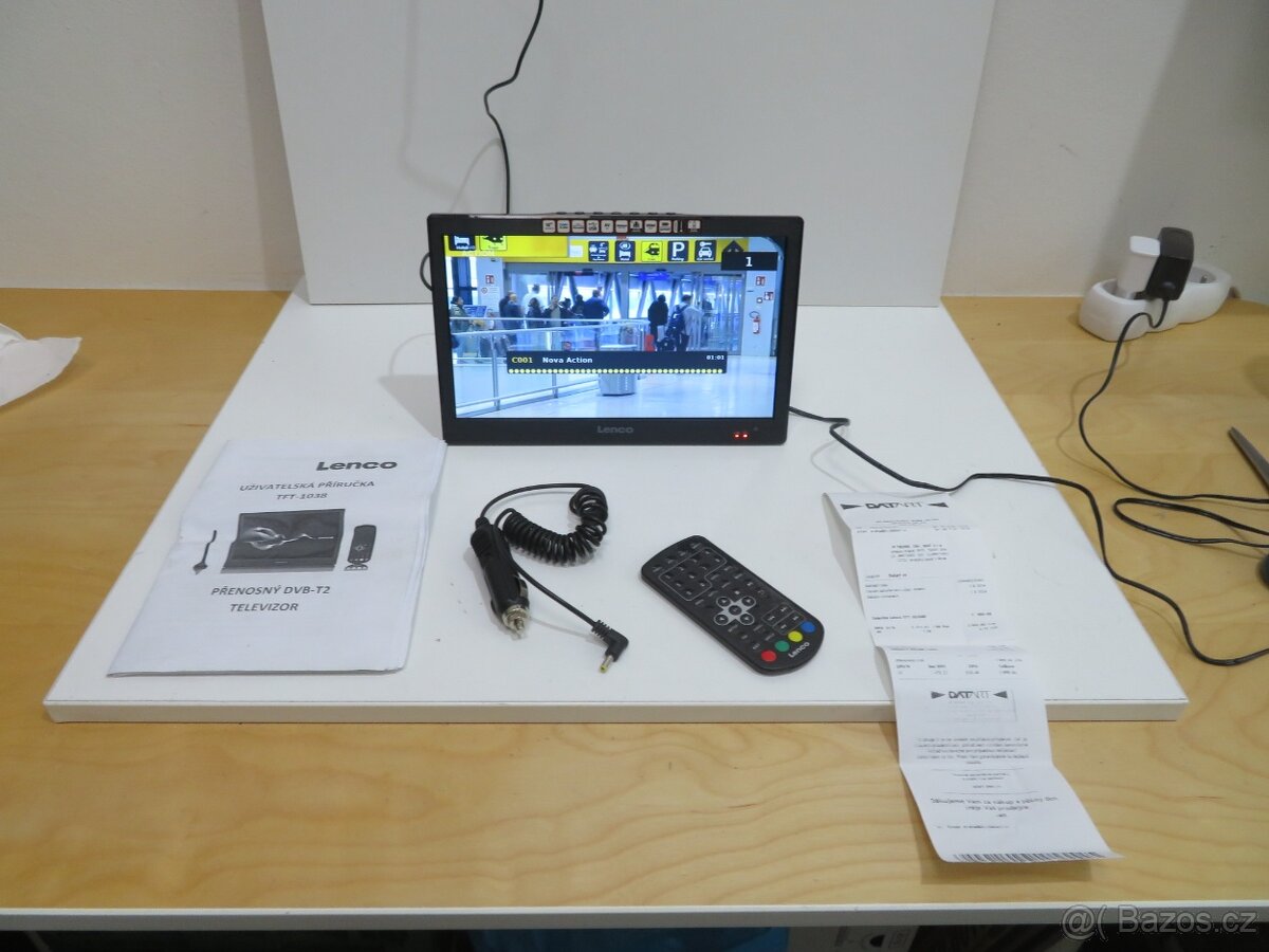 Přenosná HD televize Lenco TFT-1038 (Záruka do 8/2026)