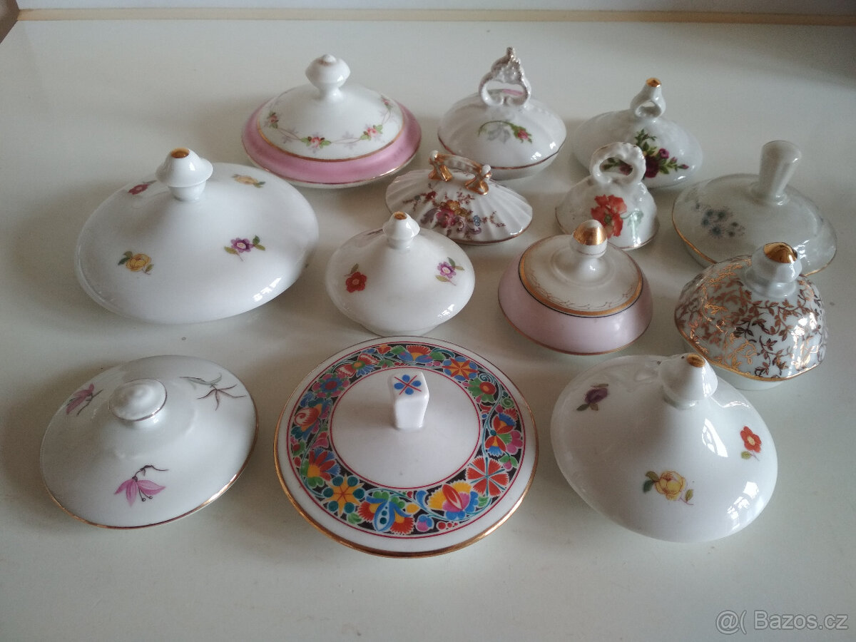 porcelánová víčka