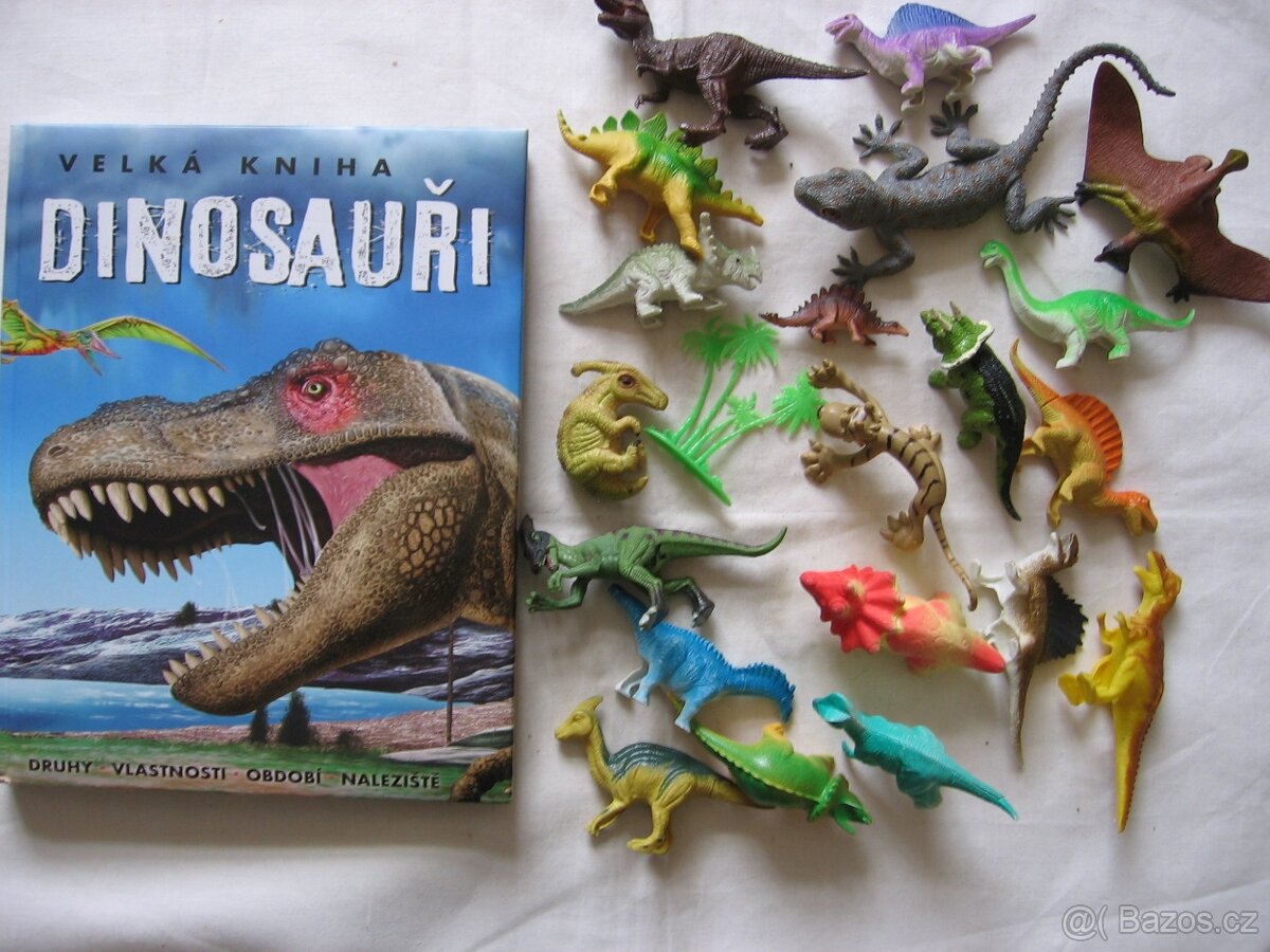 Dinosauři - kniha + 20 figurek