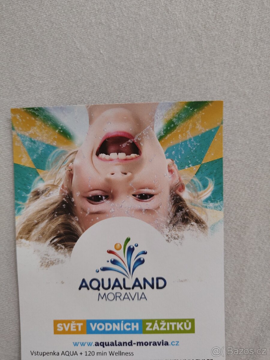 Aqualand Moravia Pasohlávky vstupenka