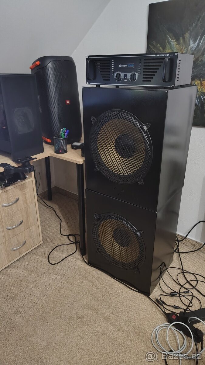 Subwoofery 15" + zesilovač