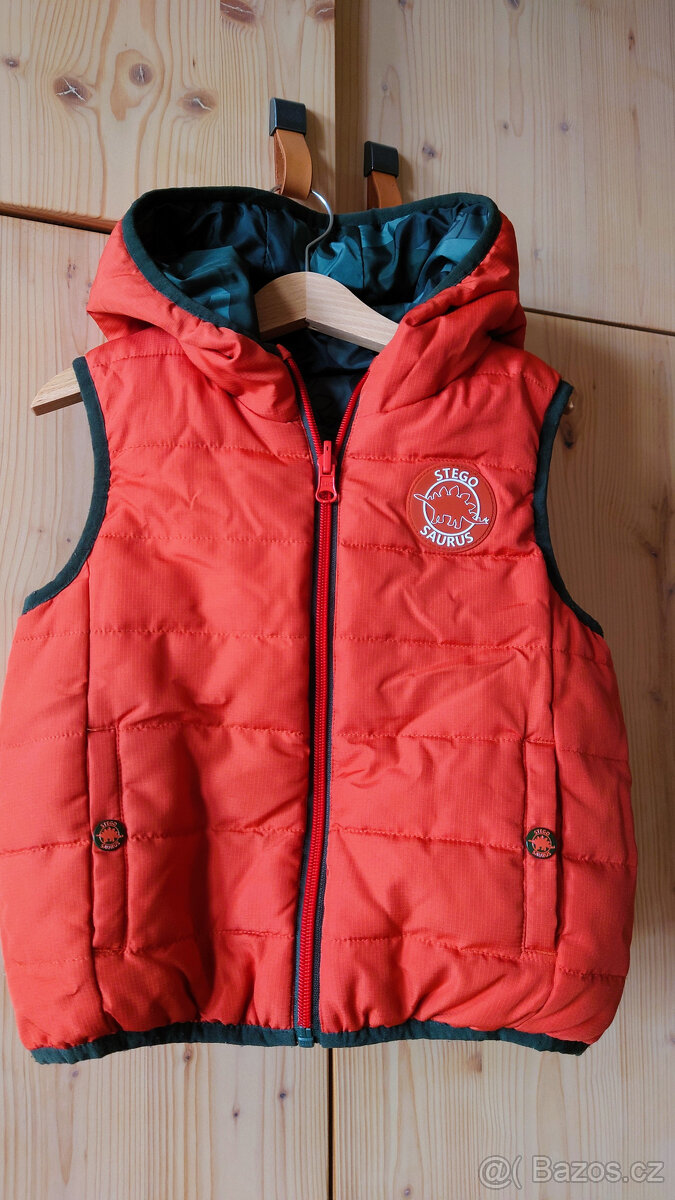 Oboustranná dětská vesta FαF Stegosaurus vel. 4-5let