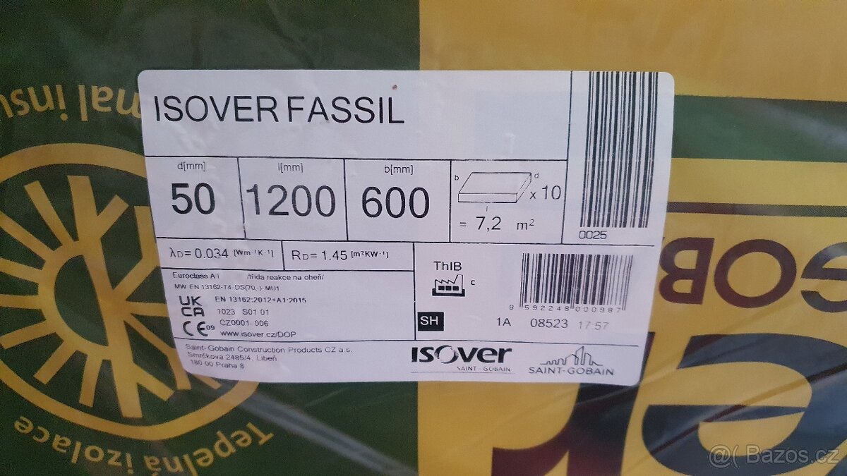 Isover Fassil zateplovací vata