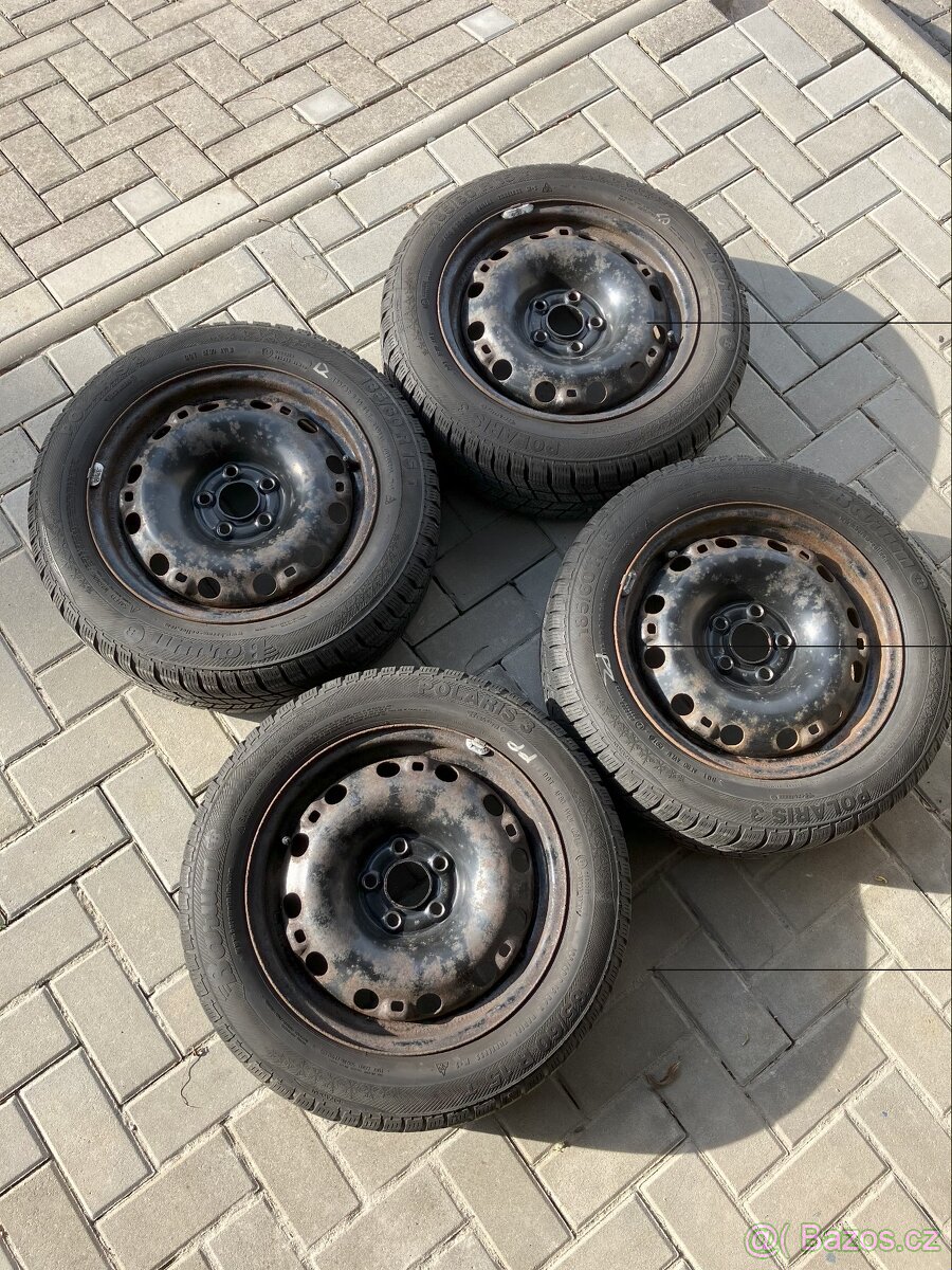 Plechové disky 15'' se zimním pneu