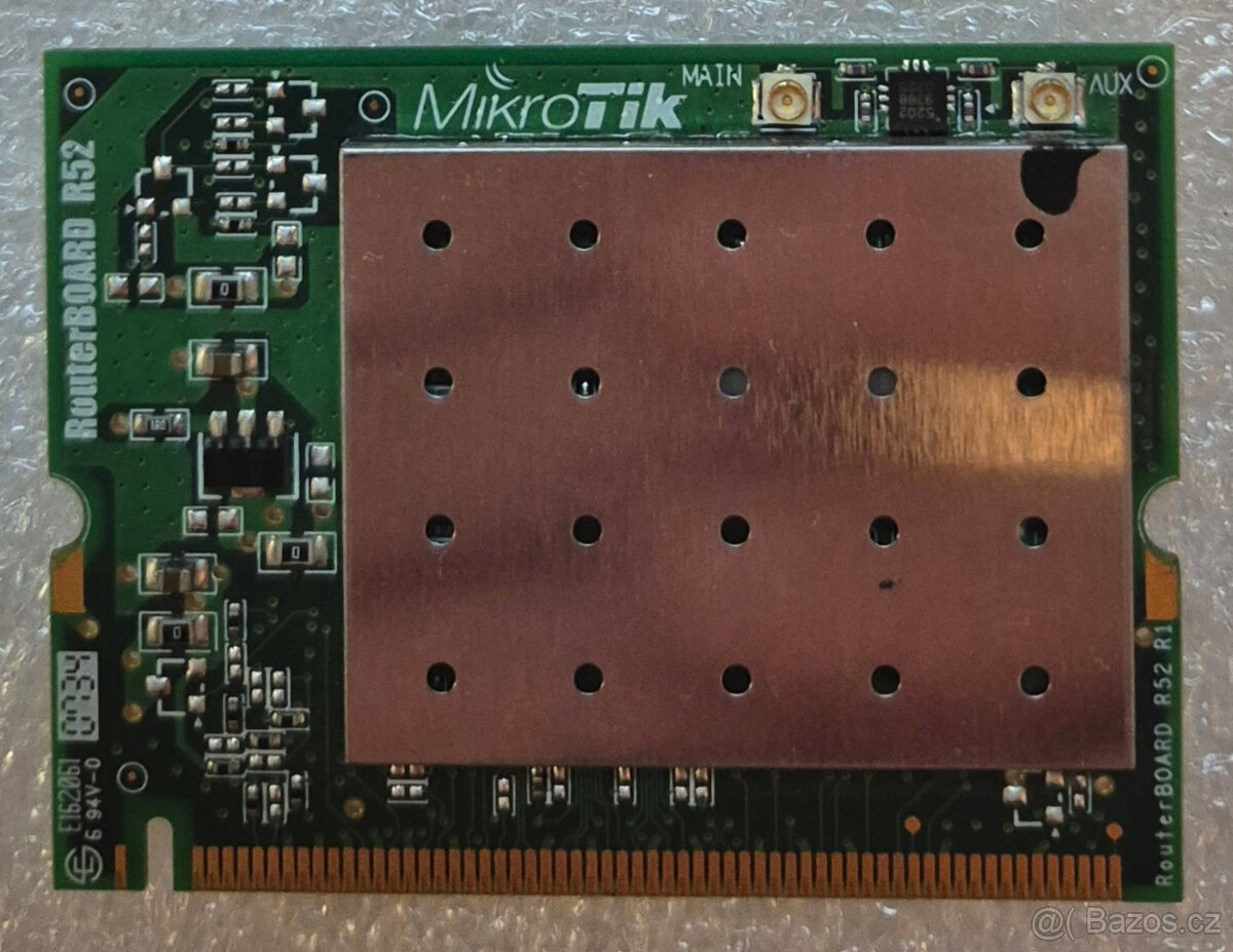 MiniPCI WIFI 3 (802.11a/b/g) Mikrotik R52