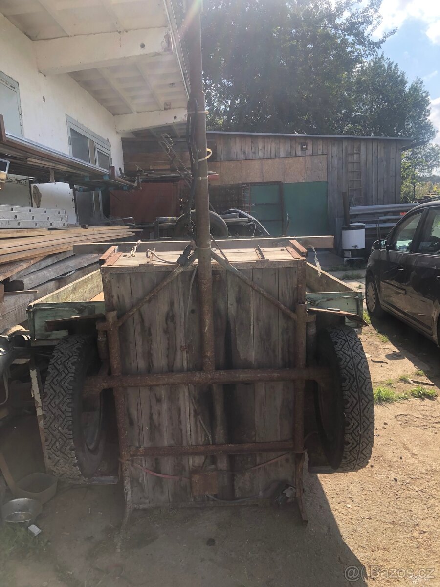 Vozík za auto vlastní výroba