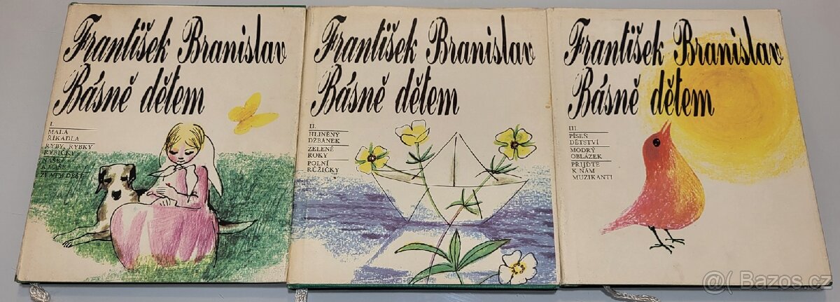 FRANTIŠEK BRANISLAV - BÁSNĚ DĚTEM (3 Knížky), NEKUŘÁK