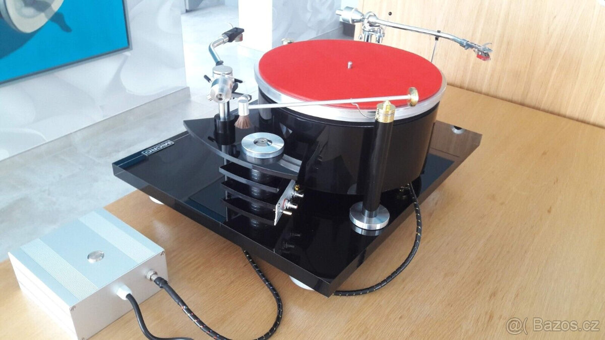 Řemenový pohon gramofonu Micro Seiki s 2 raménkami