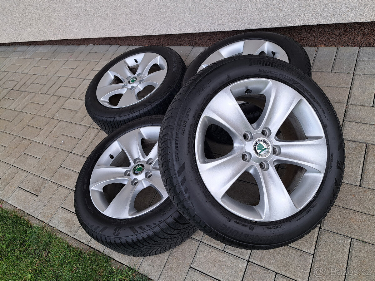 Alu kola Škoda Yeti, Octavia Moon 16" 5x112 + pneu 205/55/1