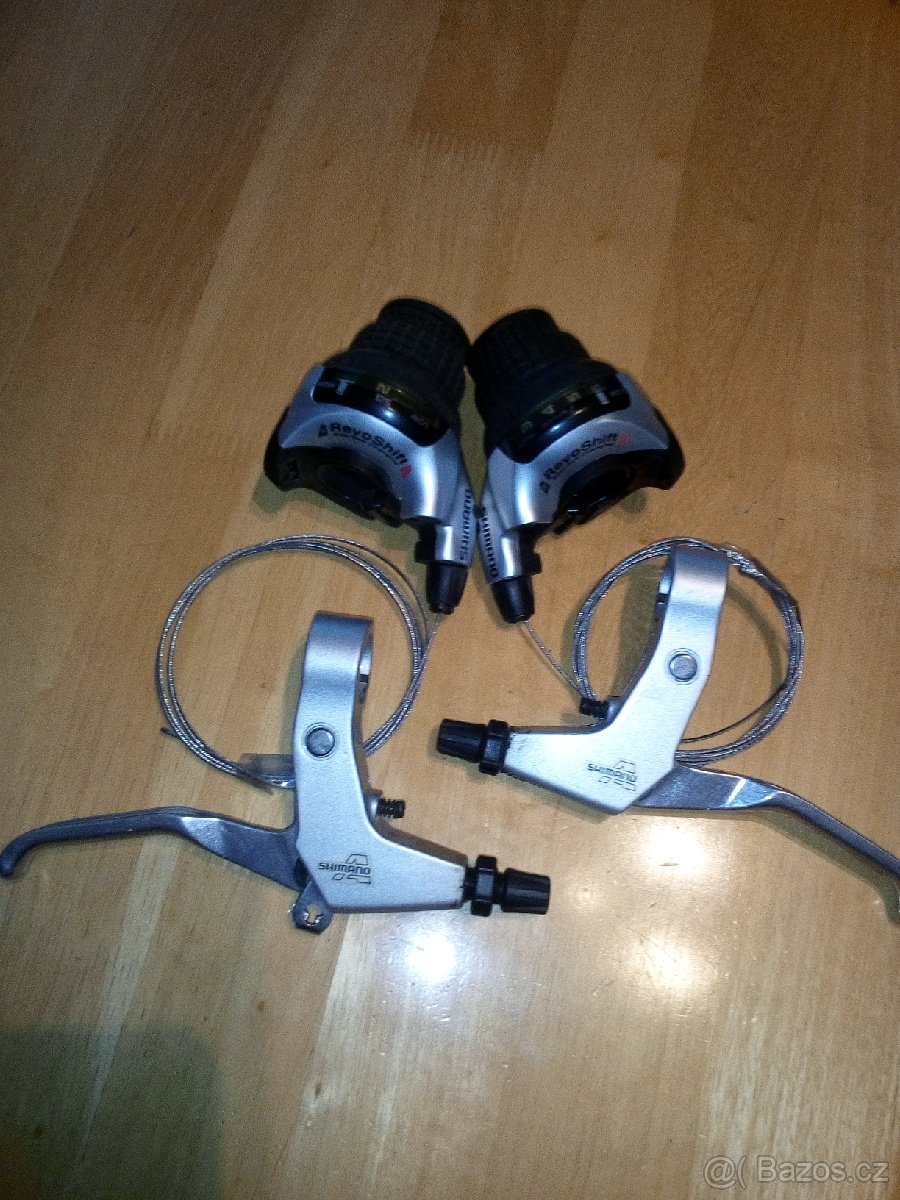 Brzdové páky Shimano, přehazovačka rukojeť Shimano
