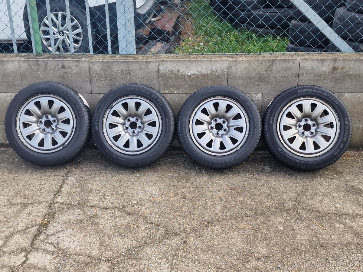 185/60/15 Zimní kola Škoda Rapid 5x100