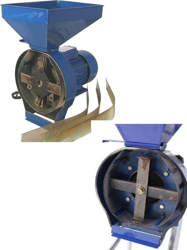 Šrotovník mlýnek DRTIČ na obilí 4500W +4 síta +sekací nože