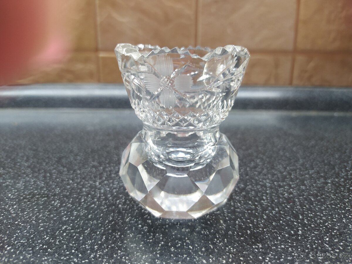Vázička broušená malá 5,5 cm