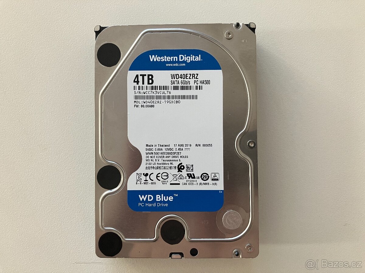 SATA pevny disk Western Digital WD Blue, 4TB