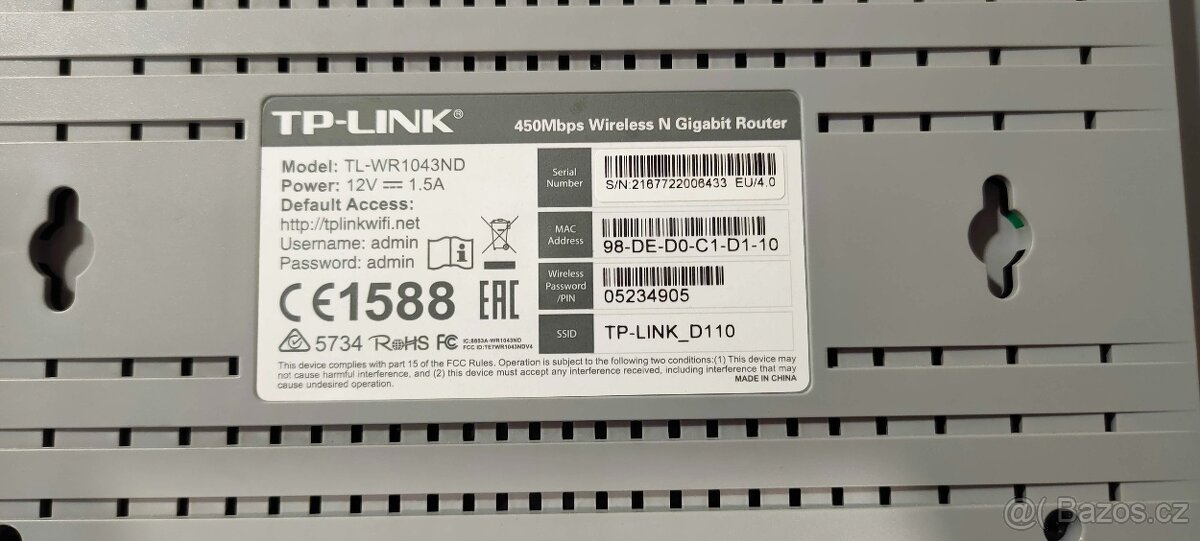 WiFi Router TP-Link WR1043ND v4 s OpenWrt