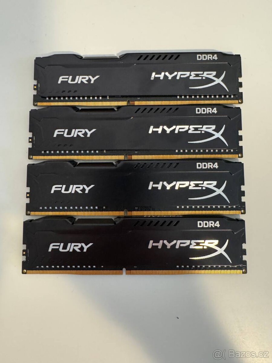 HyperX Fury Black 4gb (x4)