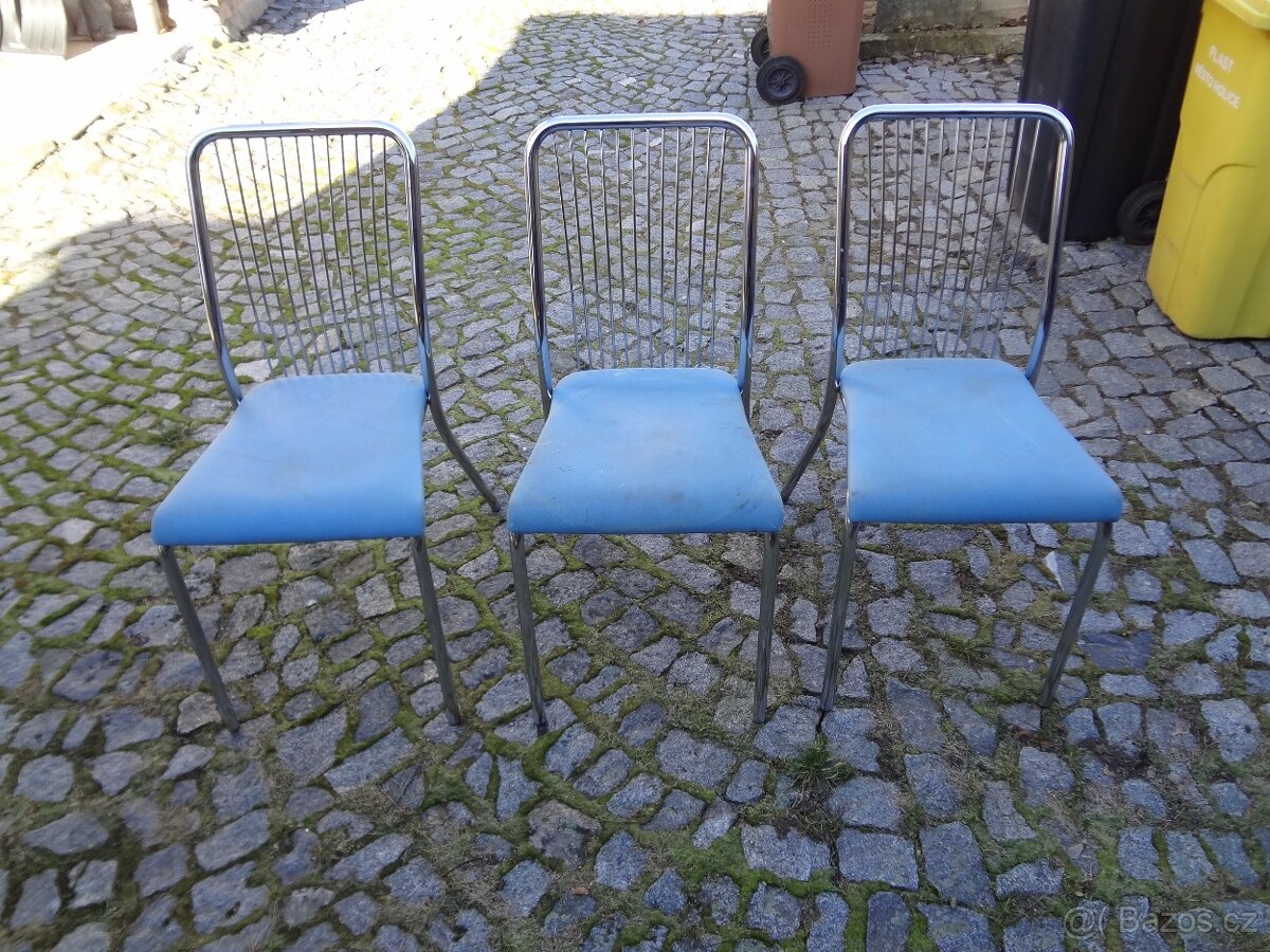Chromované židle