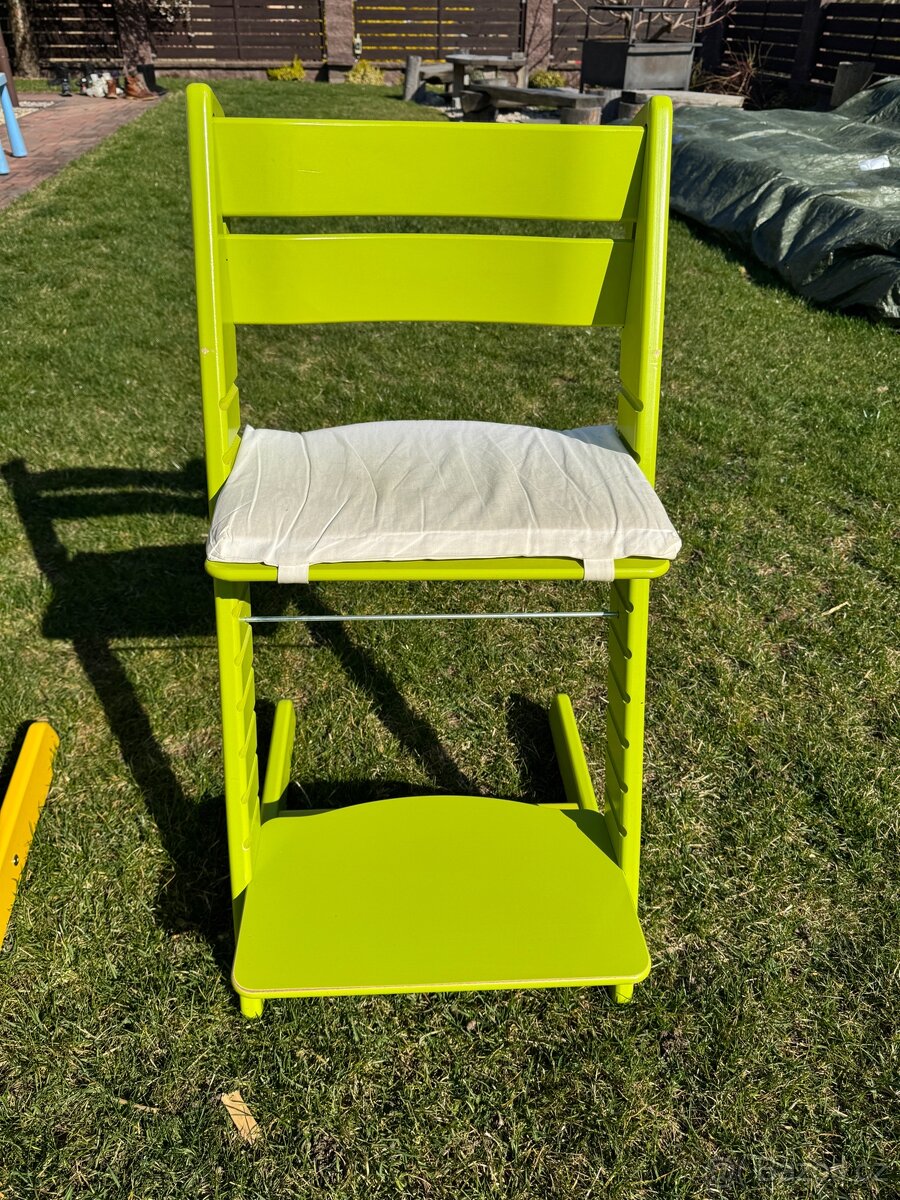 Rostoucí židle Jitro 2 kusy zelená a žlutá