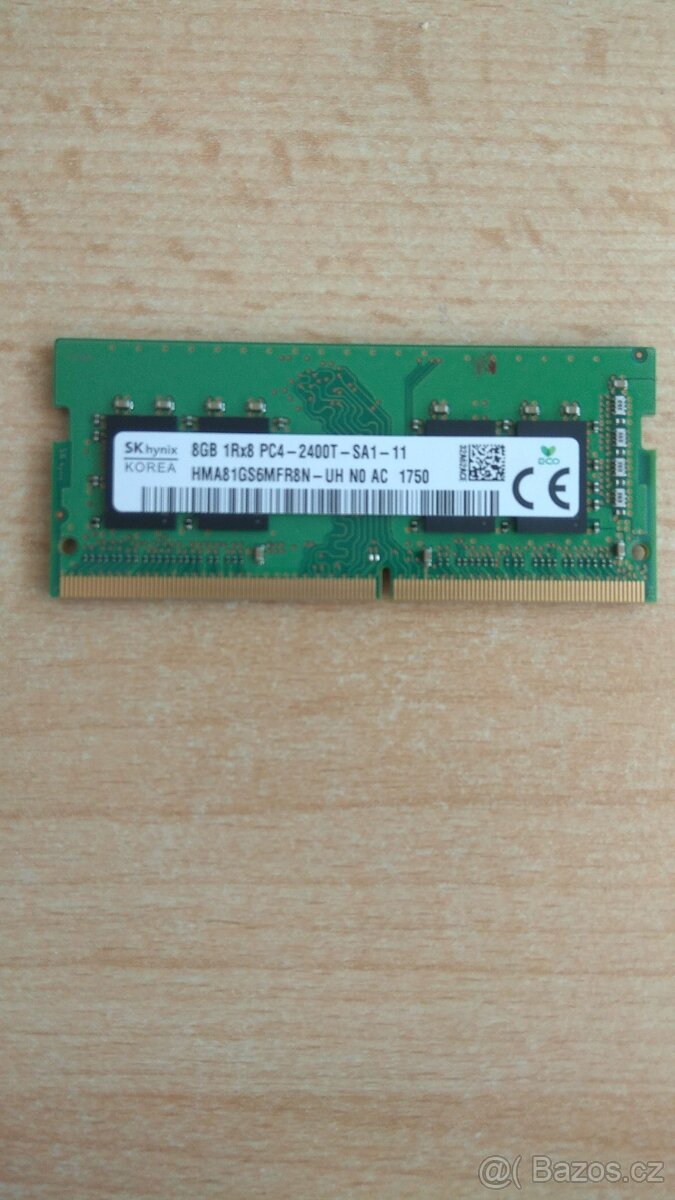 Paměť RAM do notebooku 8 GB DDR4