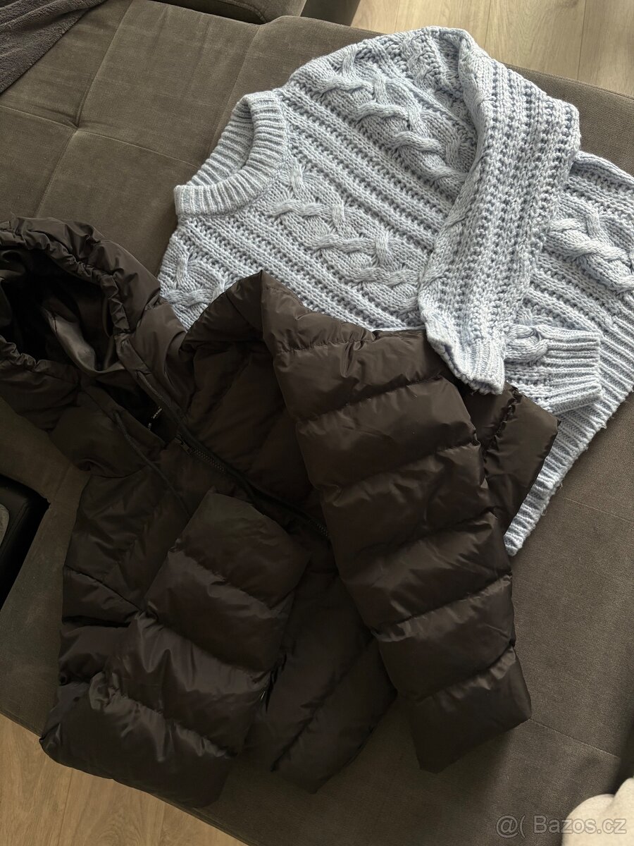 Set bunda a svetr velikost S