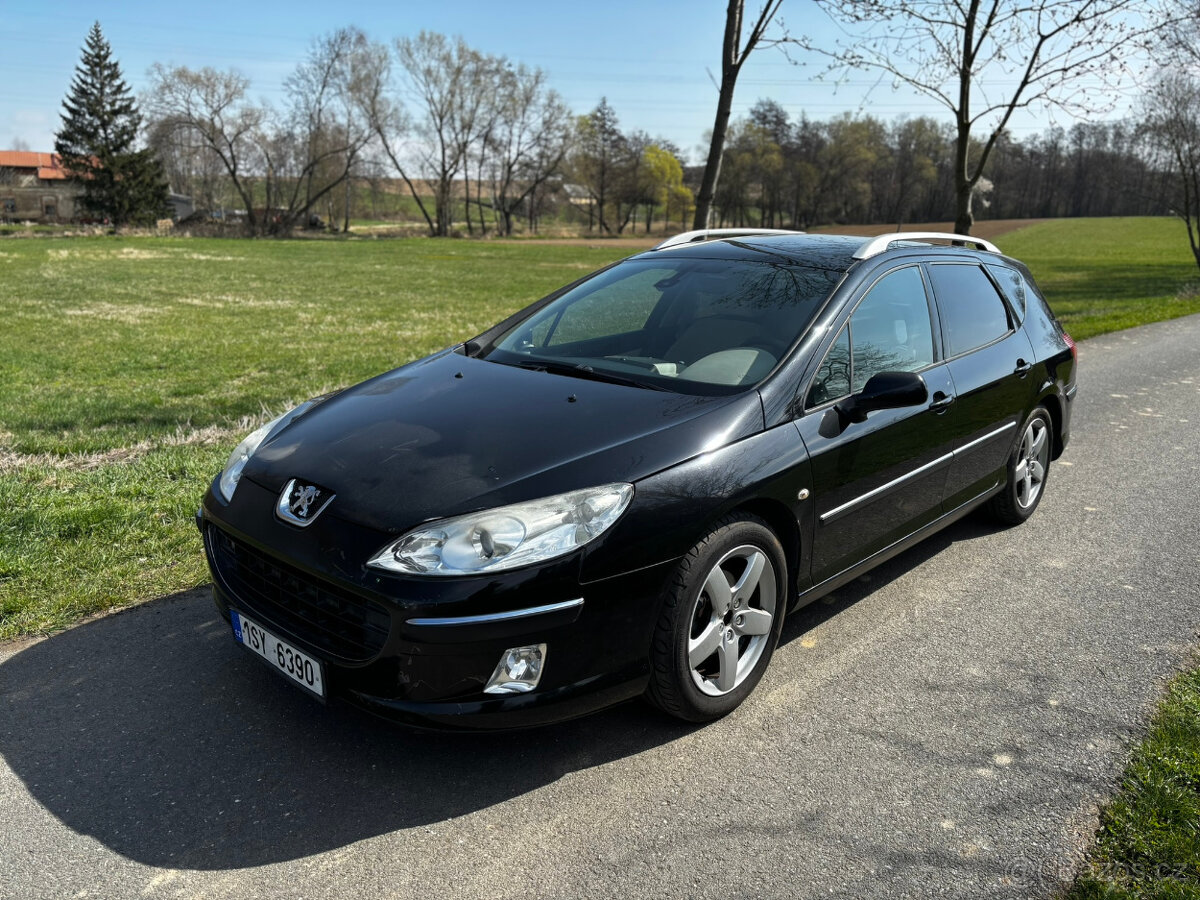 Peugeot 407 2.0 HDI 100kW, Panorama, Kombi, Tažné