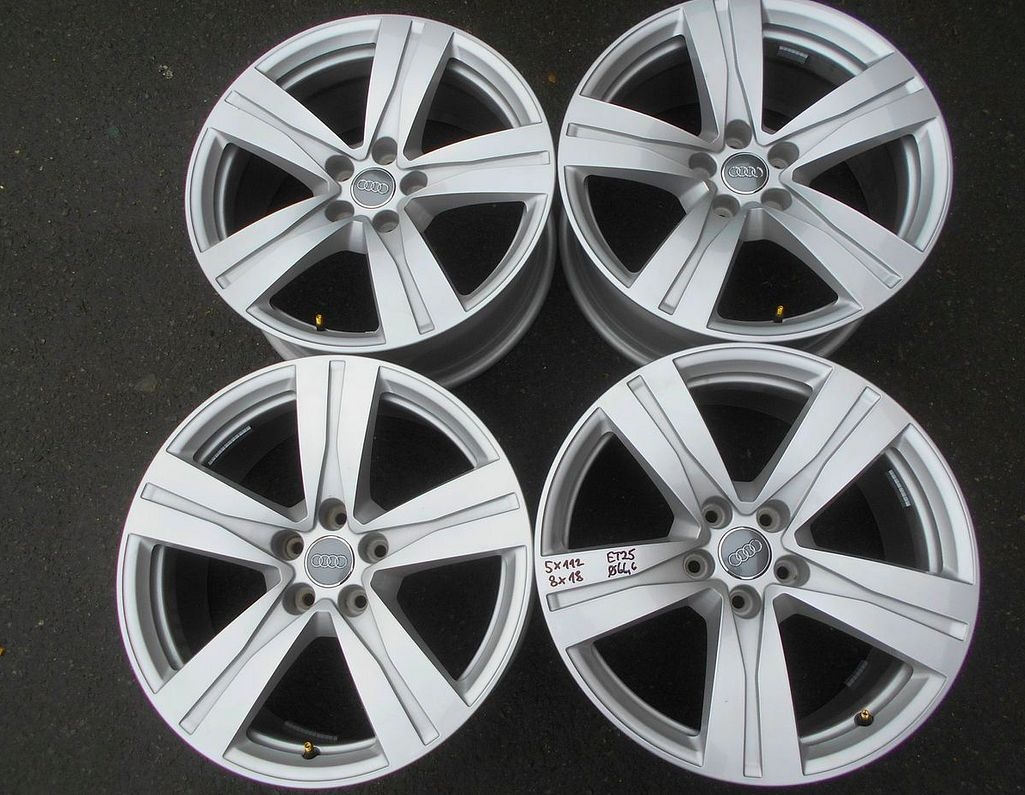 Alu disky originál Audi 18", 5x112, ET 25, šíře 8J